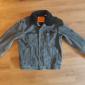 Levi's lined black denim jacket